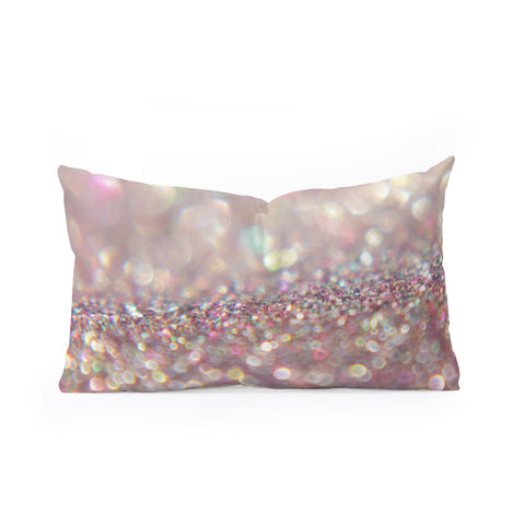 Shannon Clark Purple Glitter Oblong Throw Pillow