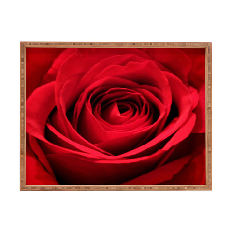 Shannon Clark Red Rose Rectangular Tray