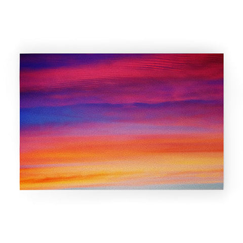 Shannon Clark Saturated Sky Welcome Mat