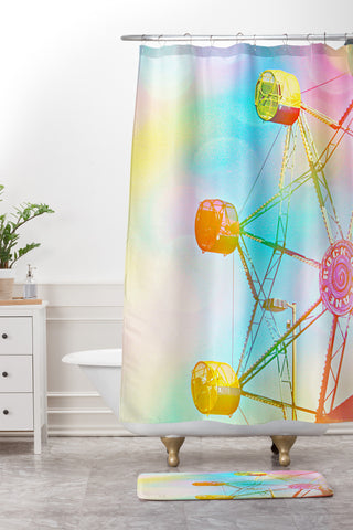 Shannon Clark Spin Shower Curtain And Mat