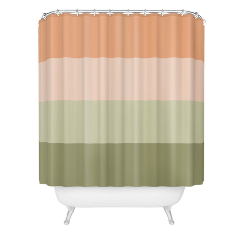 Shannon Clark Spring Stripes Shower Curtain