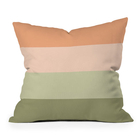 Shannon Clark Spring Stripes Throw Pillow
