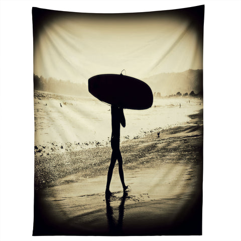 Shannon Clark Surfers Silhouette Tapestry