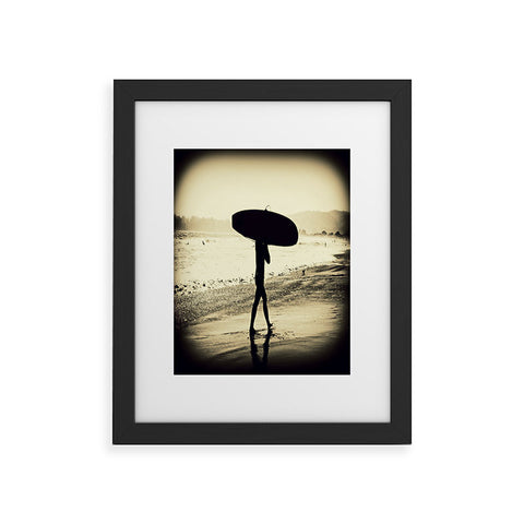 Shannon Clark Surfers Silhouette Framed Art Print