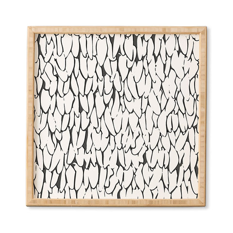 Sharon Turner abstract feathers Framed Wall Art