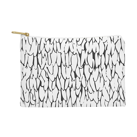 Sharon Turner abstract feathers Pouch