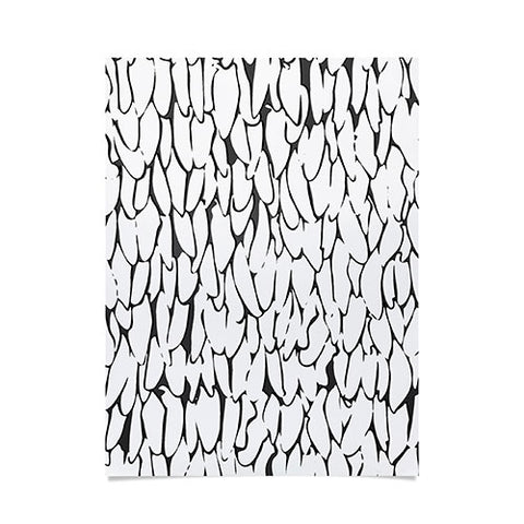 Sharon Turner abstract feathers Poster