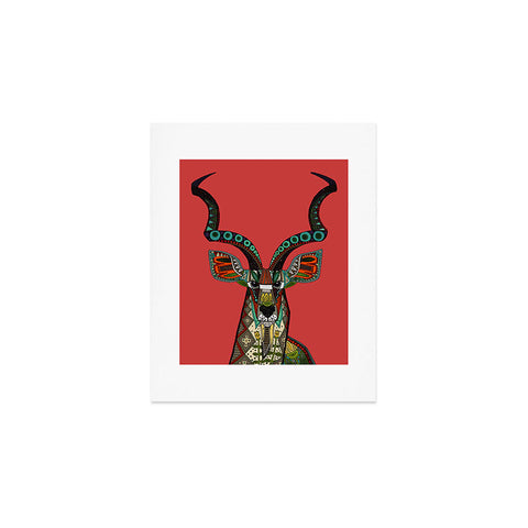 Sharon Turner antelope red Art Print