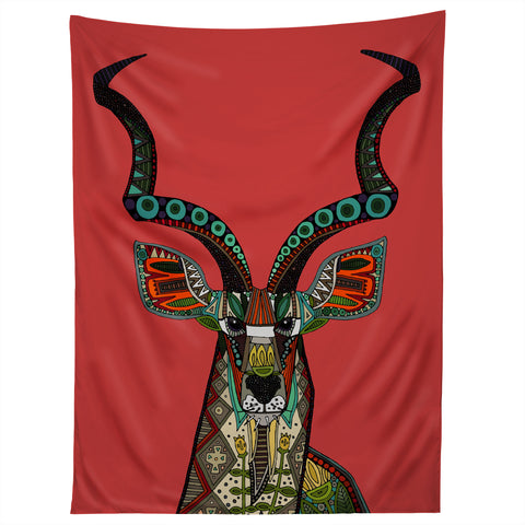 Sharon Turner antelope red Tapestry