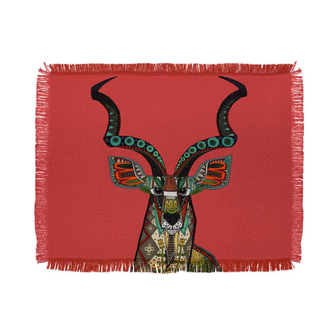 Sharon Turner antelope red Throw Blanket