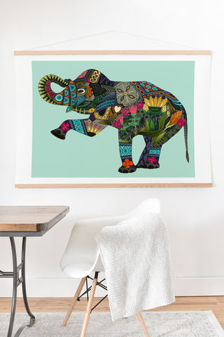 Sharon Turner asian elephant Art Print And Hanger