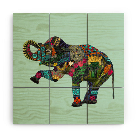 Sharon Turner asian elephant Wood Wall Mural