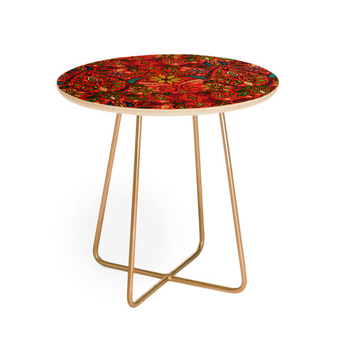 Sharon Turner aziza fire Round Side Table
