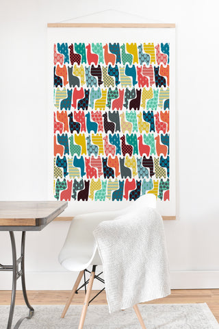Sharon Turner baby llamas Art Print And Hanger