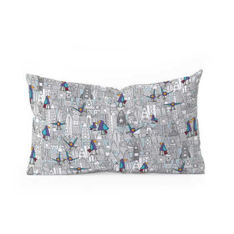 Sharon Turner Birds And Rockets Oblong Throw Pillow