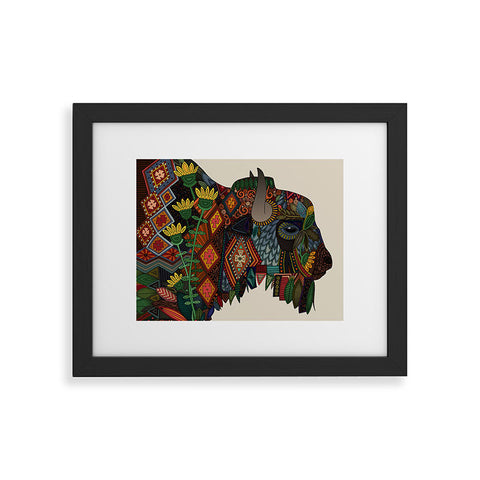 Sharon Turner bison Framed Art Print