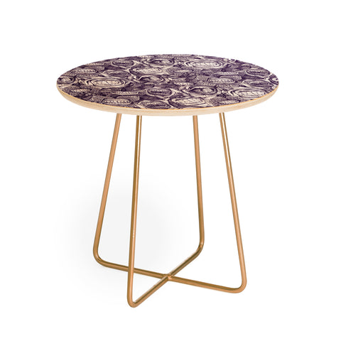 Sharon Turner BITE ME roses orchids ACAI Round Side Table
