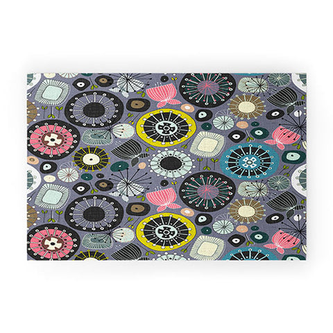 Sharon Turner blooms amethyst Welcome Mat