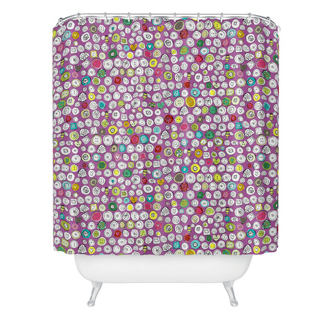 Sharon Turner Buttons And Bees Shower Curtain