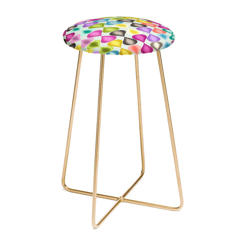 Sharon Turner Candy Gouttelette Counter Stool