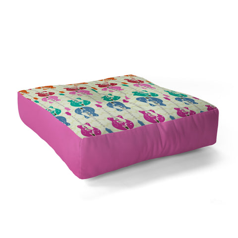 Sharon Turner Candy Rock Floor Pillow Square