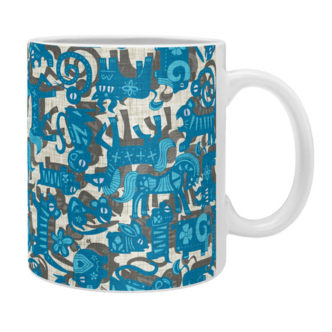 Sharon Turner Chinese Animals Blue Coffee Mug