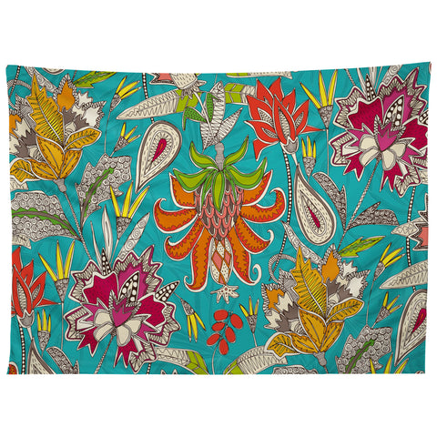 Sharon Turner chintz pop turquoise Tapestry