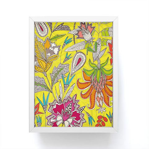 Sharon Turner chintz pop yellow Framed Mini Art Print