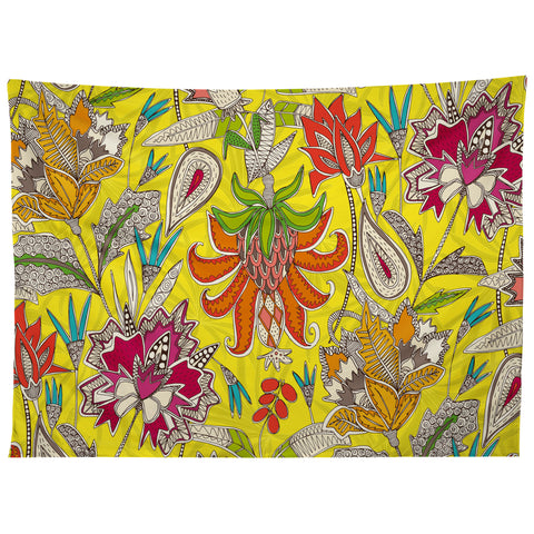 Sharon Turner chintz pop yellow Tapestry