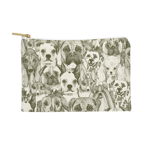 Sharon Turner christmas dogs natural Pouch