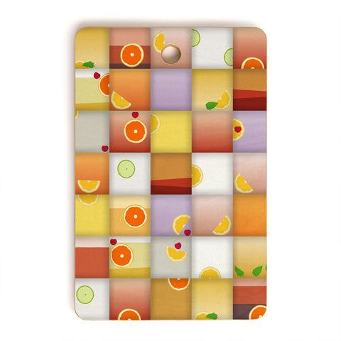 Sharon Turner cocktail squares Cutting Board Rectangle