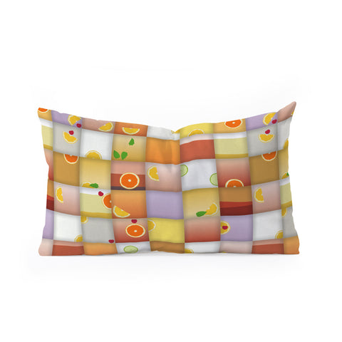 Sharon Turner cocktail squares Oblong Throw Pillow