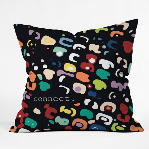Sharon Turner Connect Outdoor Throw Pillow