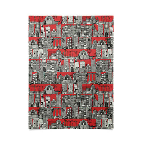 Sharon Turner dystopian toile red Poster