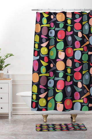 Sharon Turner Equilibrium Shower Curtain And Mat