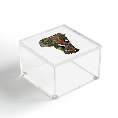 Sharon Turner floral elephant Acrylic Box