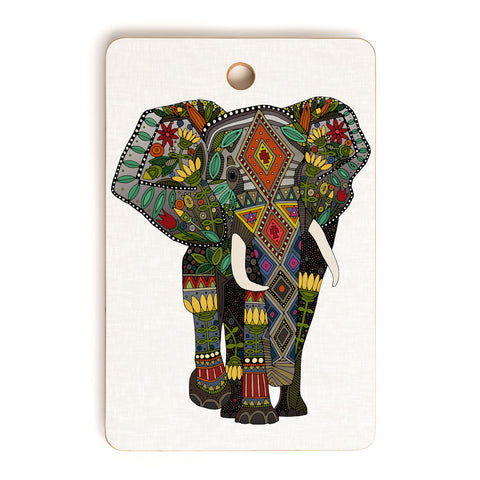 Sharon Turner floral elephant Cutting Board Rectangle