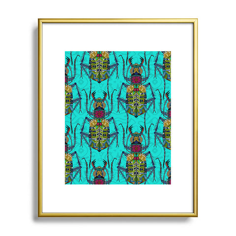 Sharon Turner Flower Beetle Metal Framed Art Print