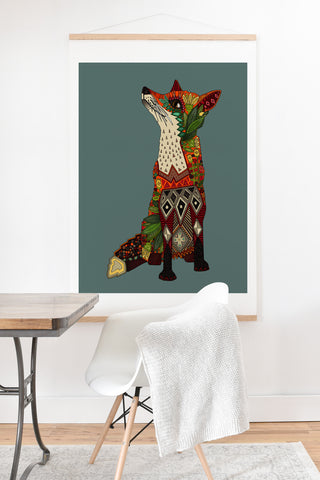Sharon Turner fox love Art Print And Hanger