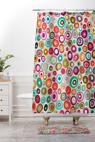 Sharon Turner freckle spot Shower Curtain And Mat
