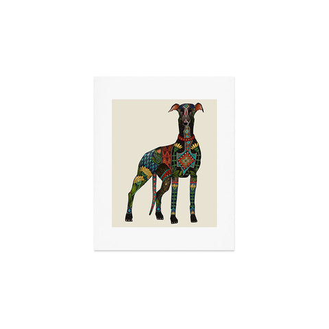 Sharon Turner greyhound ivory Art Print