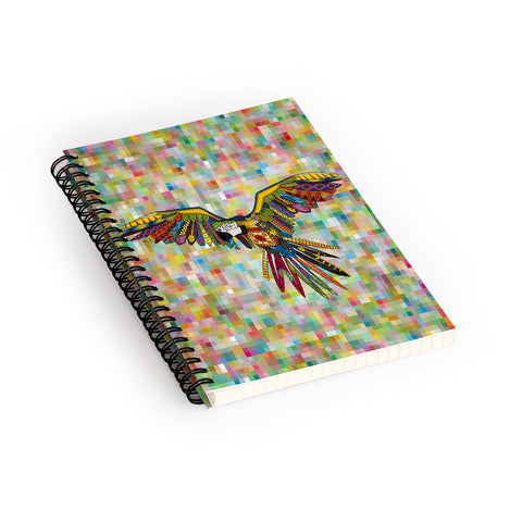 Sharon Turner Harlequin Parrot Spiral Notebook