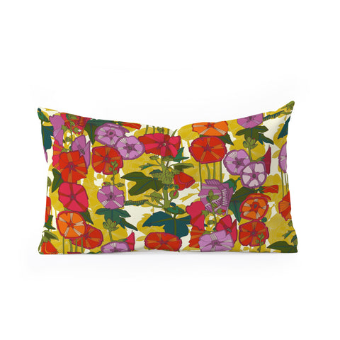 Sharon Turner holly hocky Oblong Throw Pillow