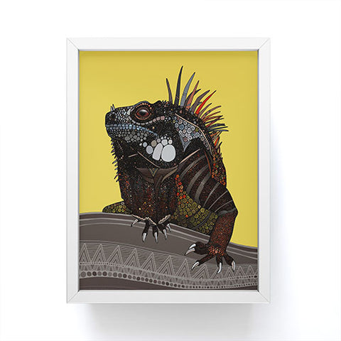 Sharon Turner iguana Framed Mini Art Print