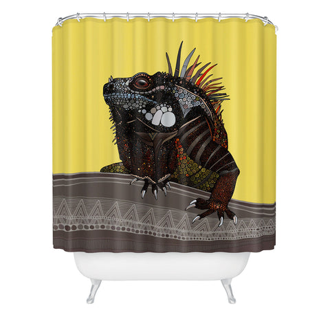 Sharon Turner iguana Shower Curtain