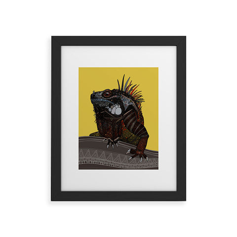 Sharon Turner iguana Framed Art Print