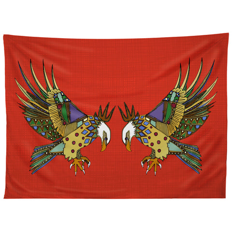 Sharon Turner jewel eagle Tapestry