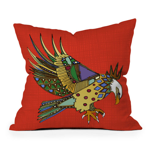 Sharon Turner jewel eagle Throw Pillow