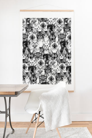 Sharon Turner just cats Art Print And Hanger