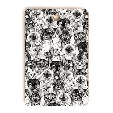 Sharon Turner just cats Cutting Board Rectangle